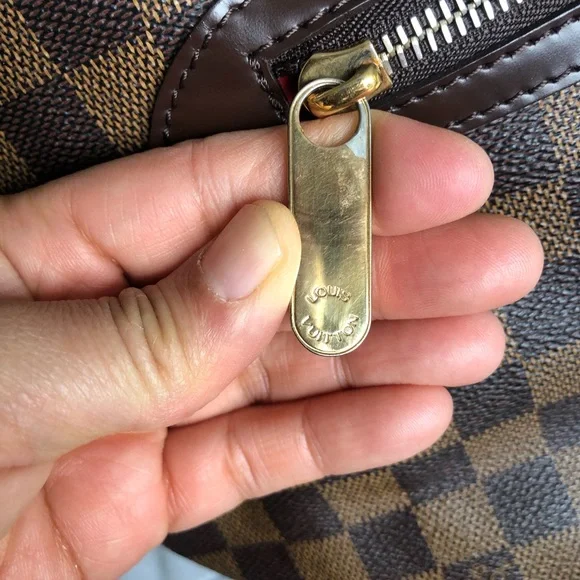 Louis Vuitton Brown Checkered Tote - Picture 12 of 16